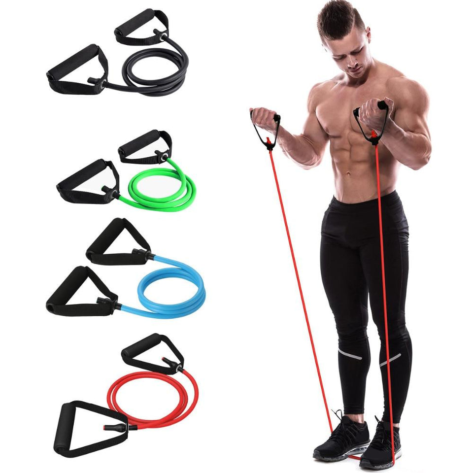 Mens Resistance Bands Set [WITH HANDLES]