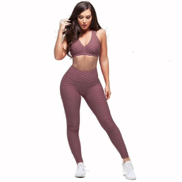 Yoga Sports Bra and Pants Set [VIBRANT]