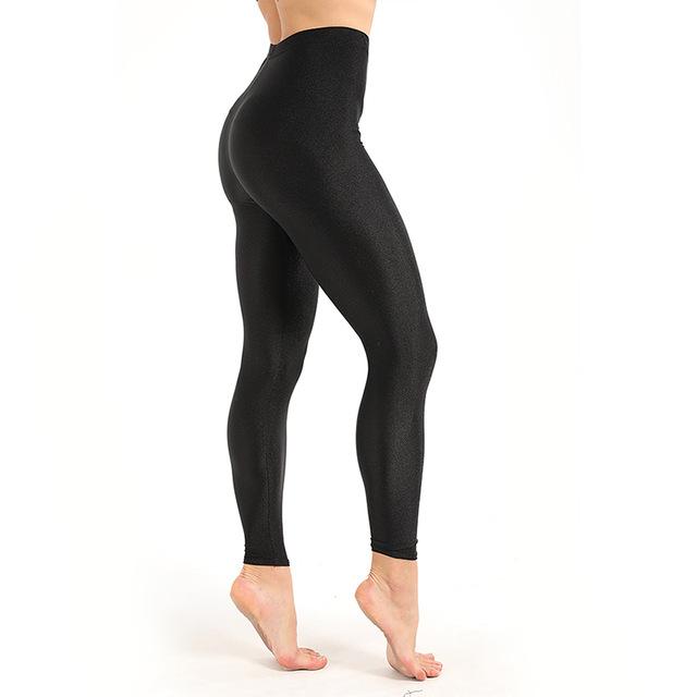 Black Shiny Yoga Pants [GOES WITH ANYTHING]