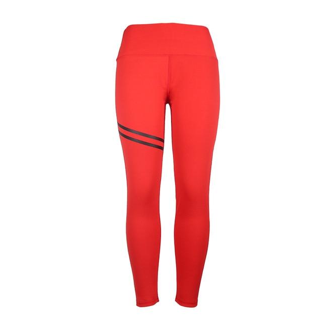 High Waisted Yoga Leggings [SLEEK STRIPE]