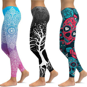 Floral Print Yoga Pants [BEAUTIFULLY DESIGNED}